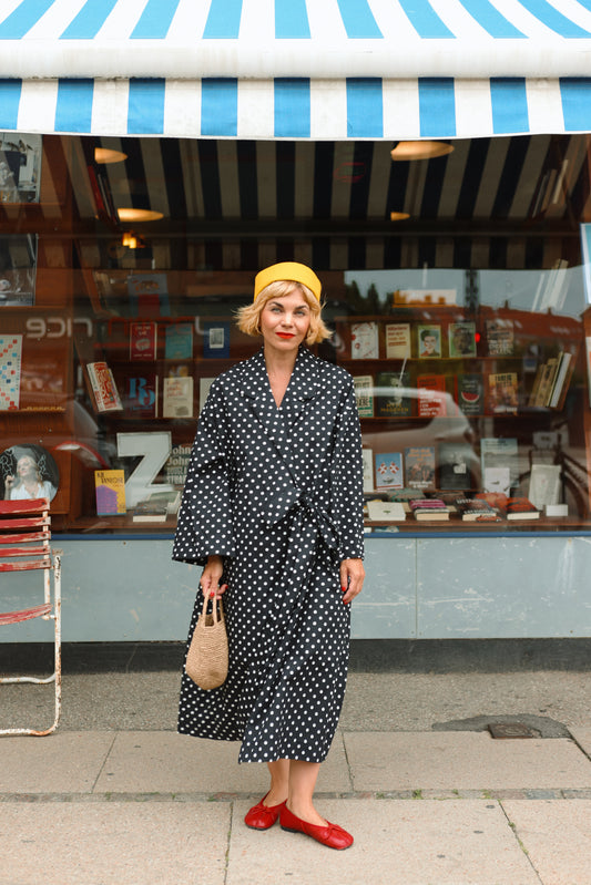 Yoko Kimono Blazer - Polka Blanc