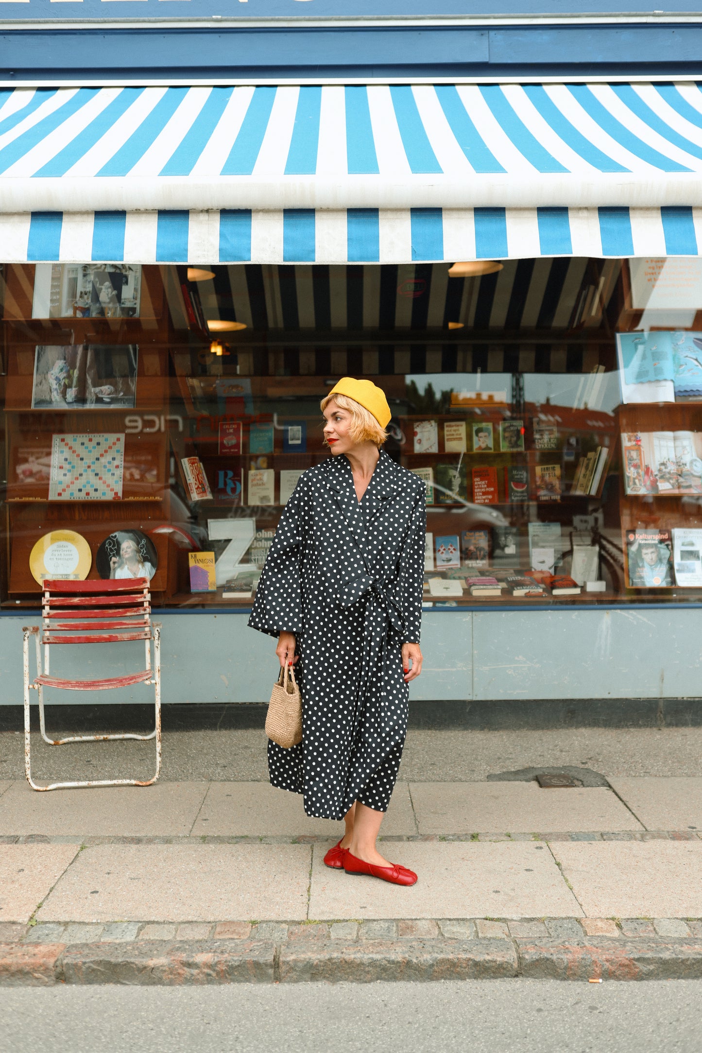 Yoko Kimono Blazer - Polka Blanc