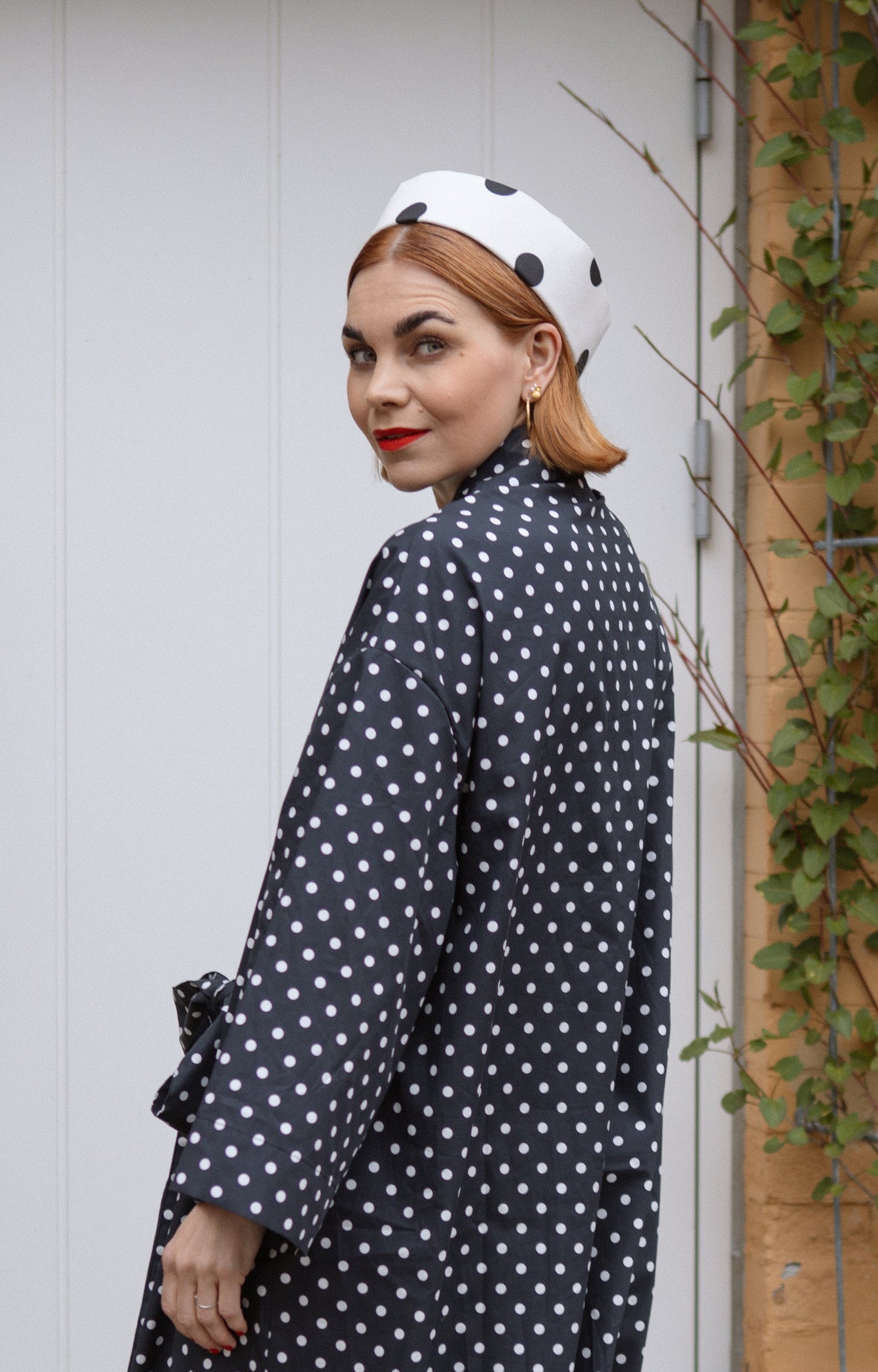 Yoko Kimono Blazer - Polka Blanc