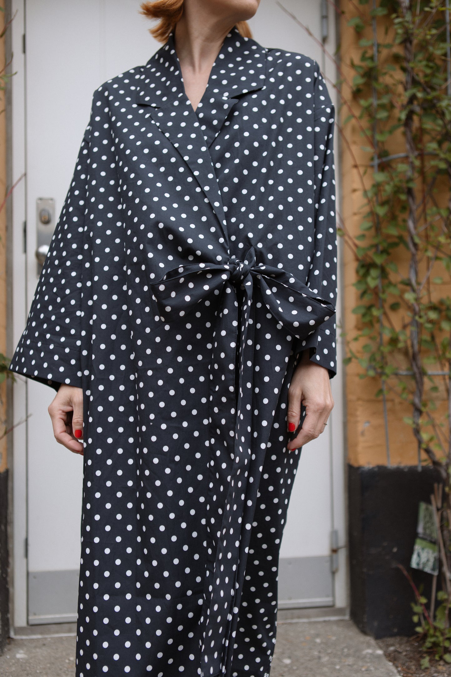 Yoko Kimono Blazer - Polka Blanc