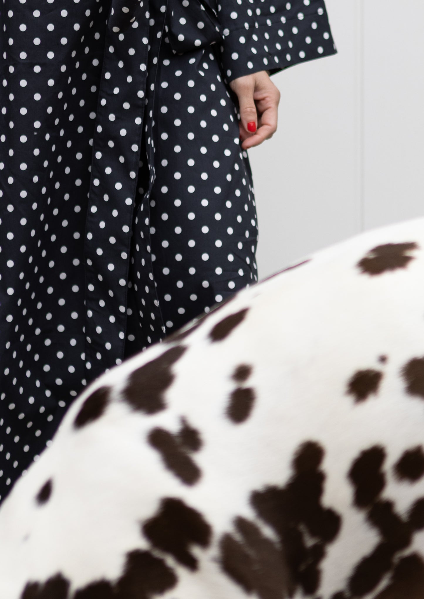 Yoko Kimono Blazer - Polka Blanc