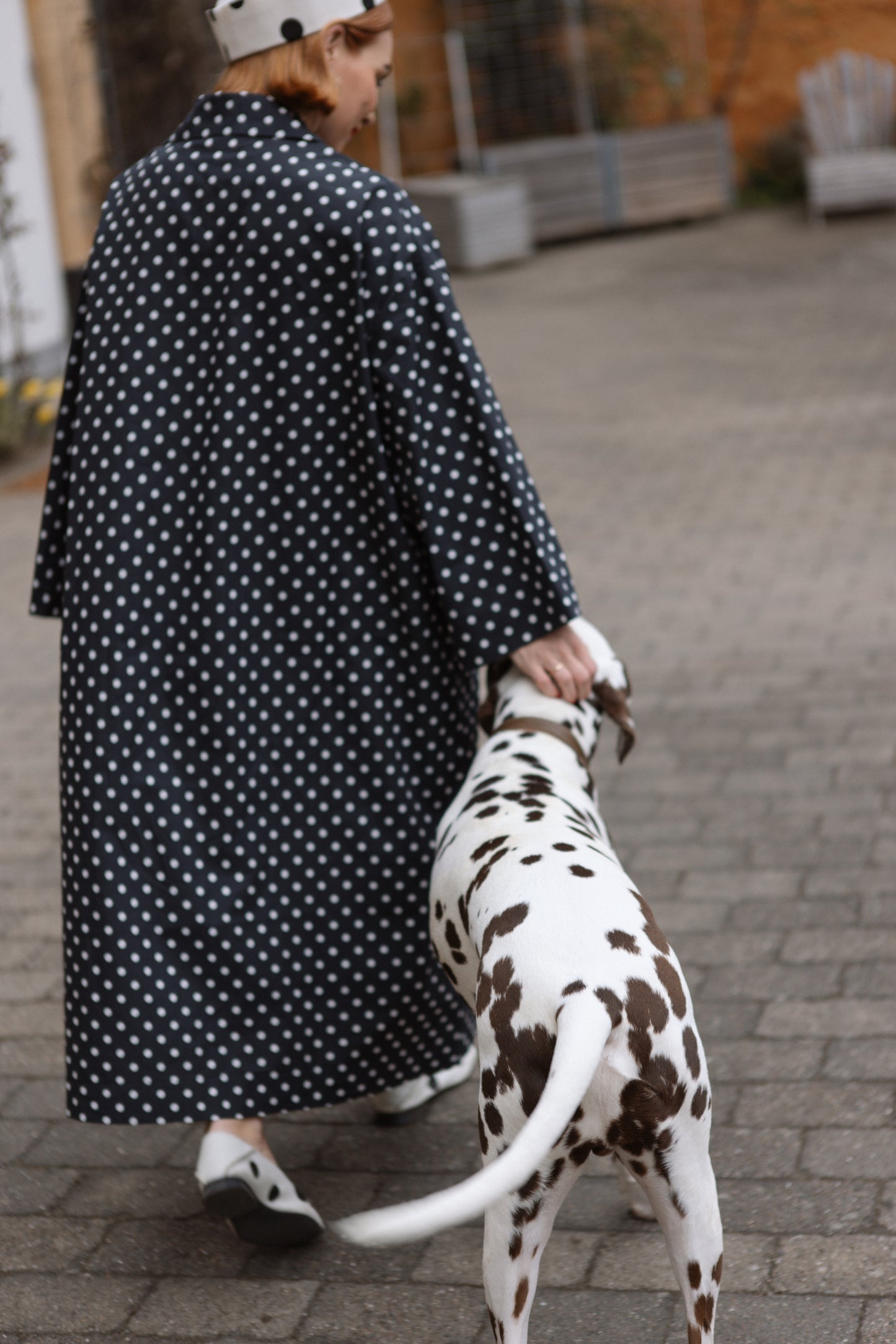 Yoko Kimono Blazer - Polka Blanc