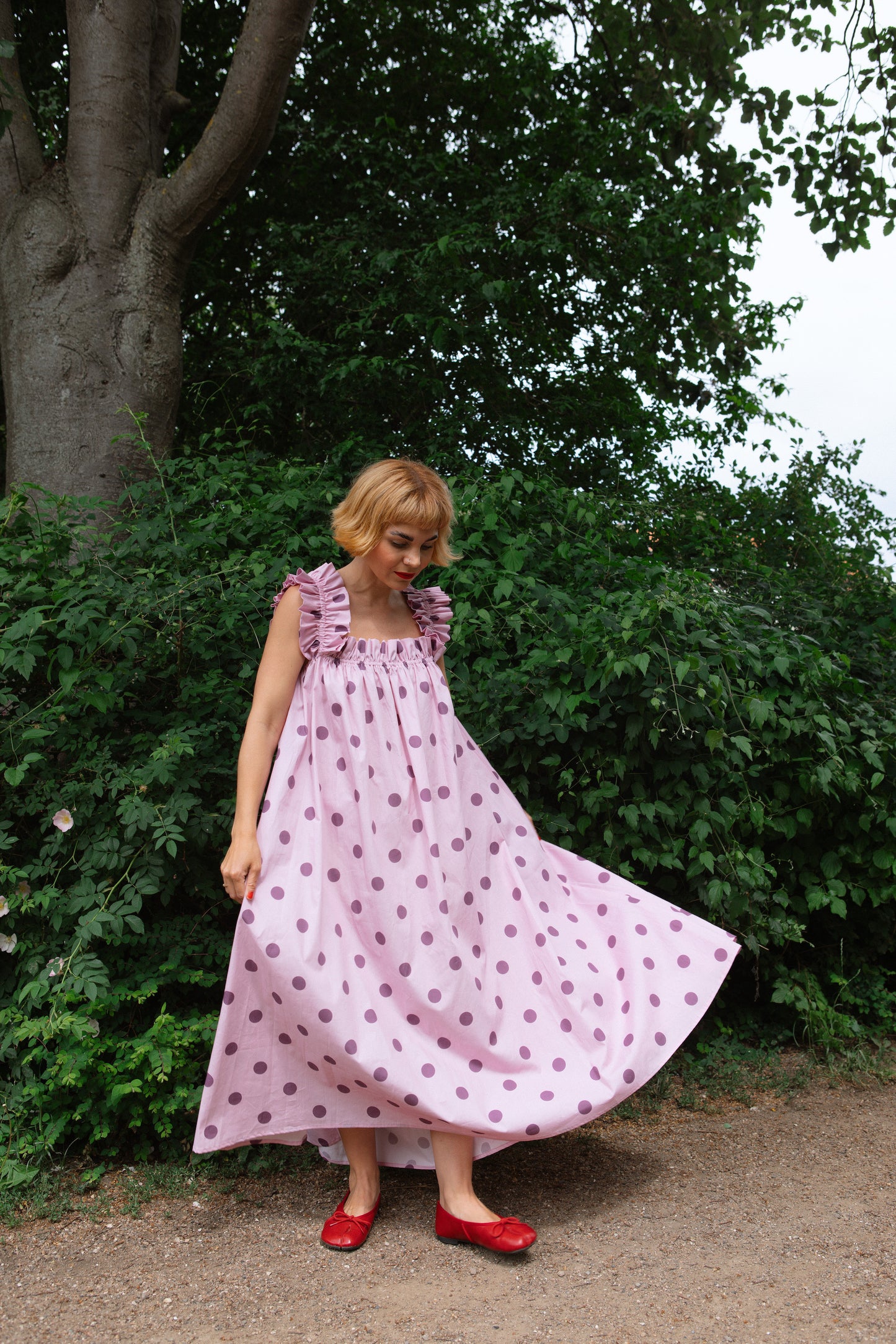 Water Lily Dress - Berry Picking