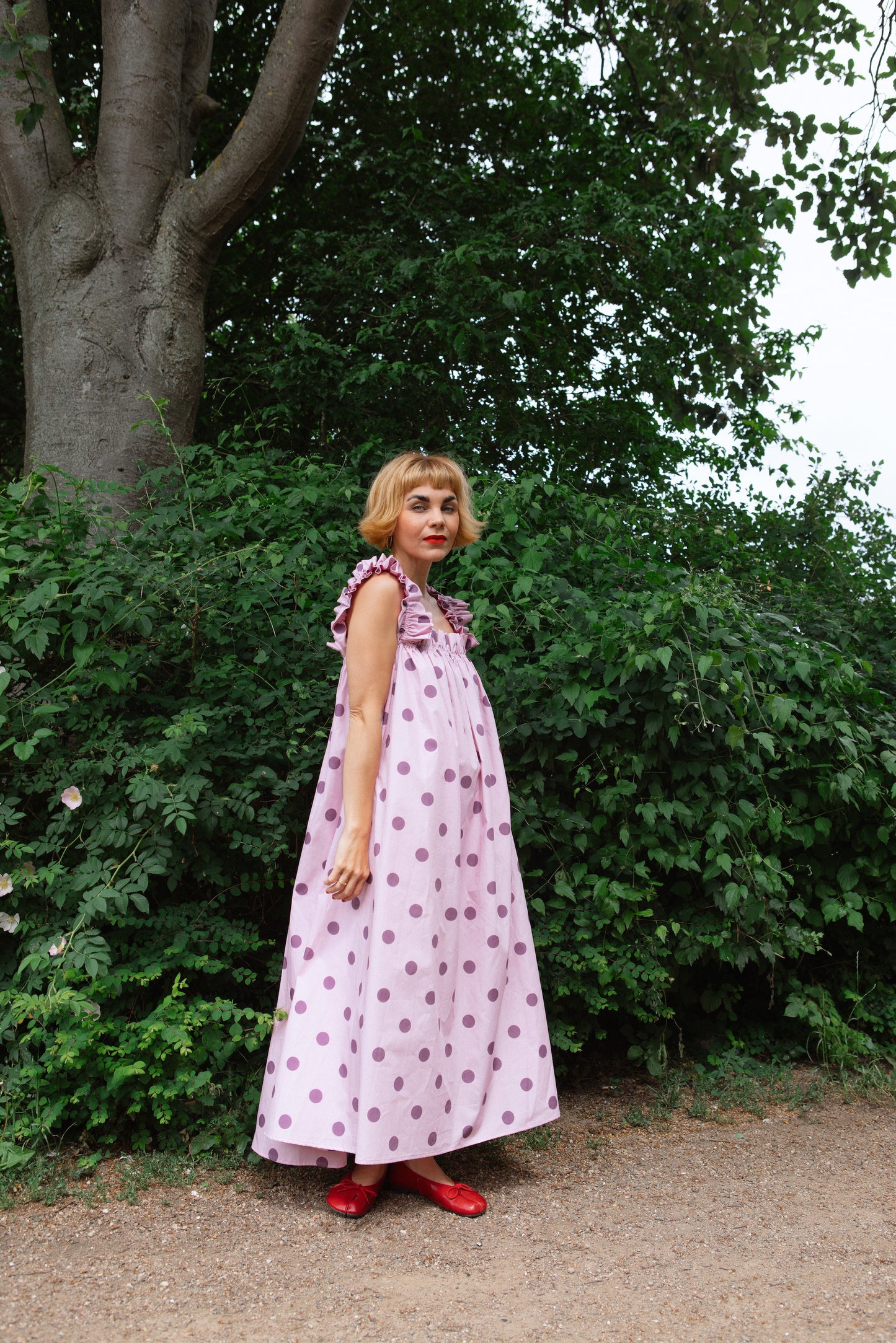 Water Lily Dress - Berry Picking