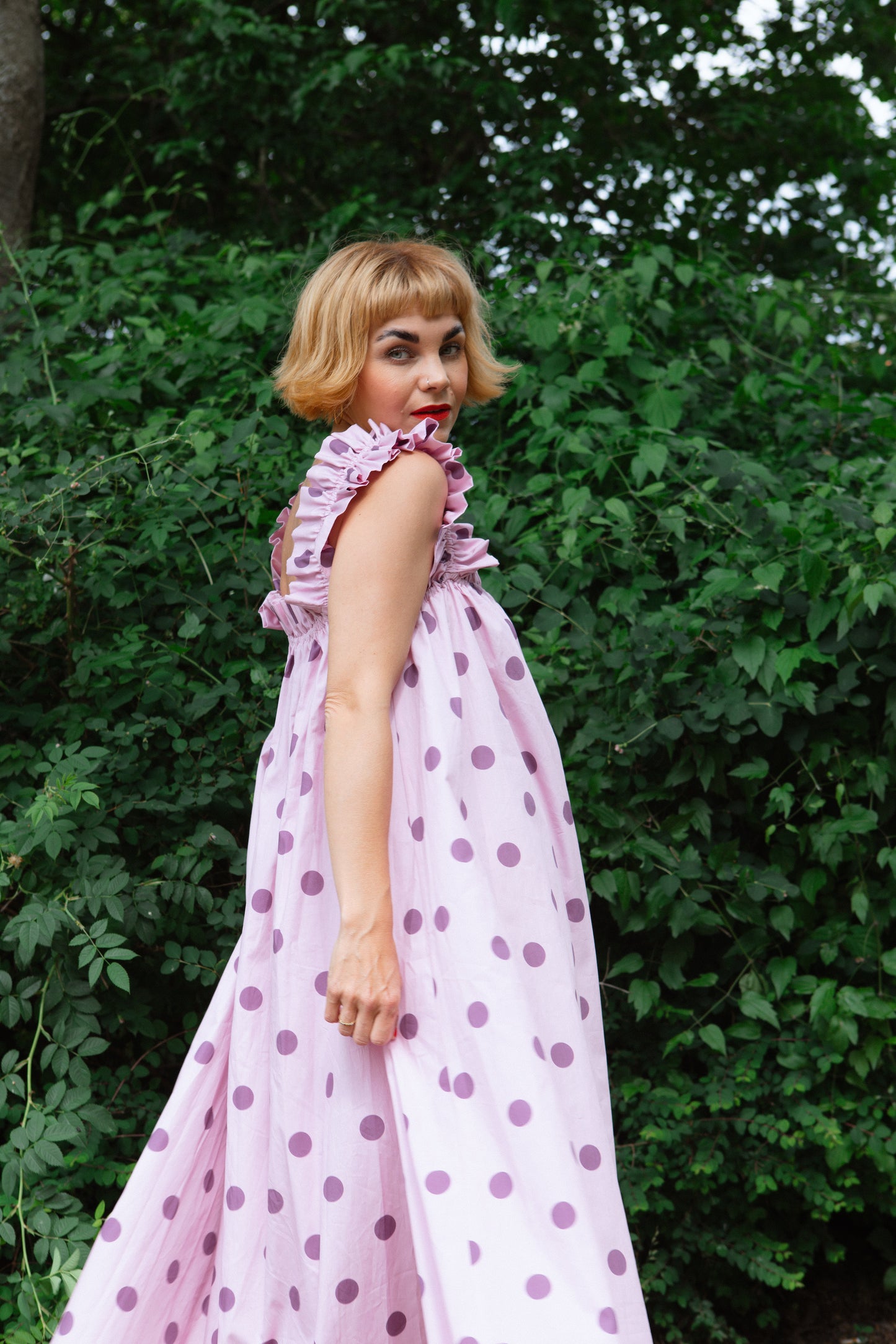 Water Lily Dress - Berry Picking