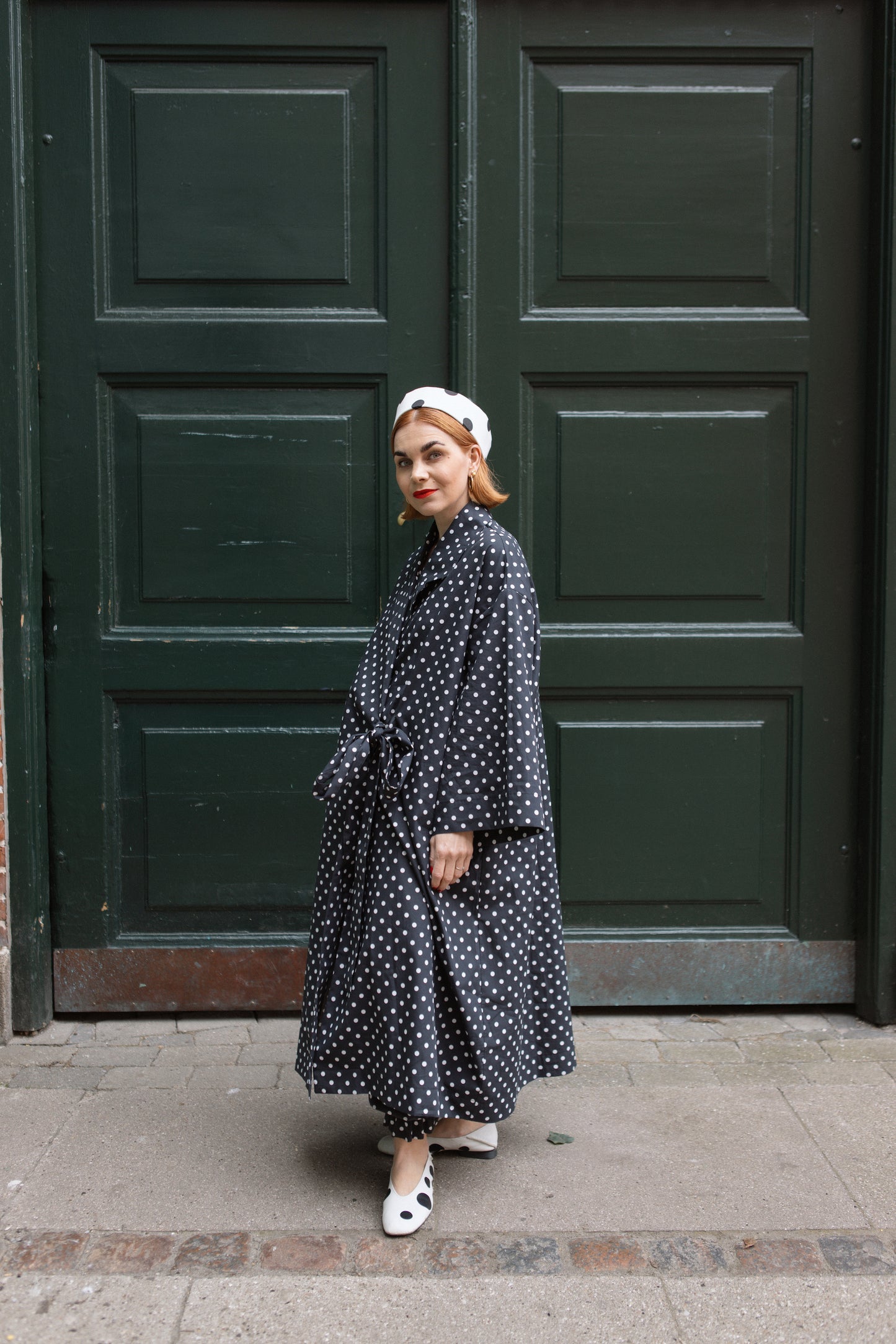 Yoko Kimono Blazer - Polka Blanc