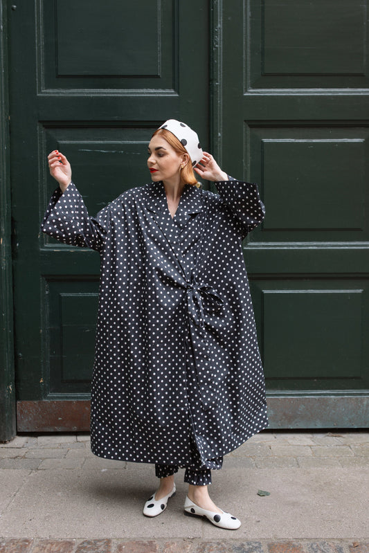 Yoko Kimono Blazer - Polka Blanc
