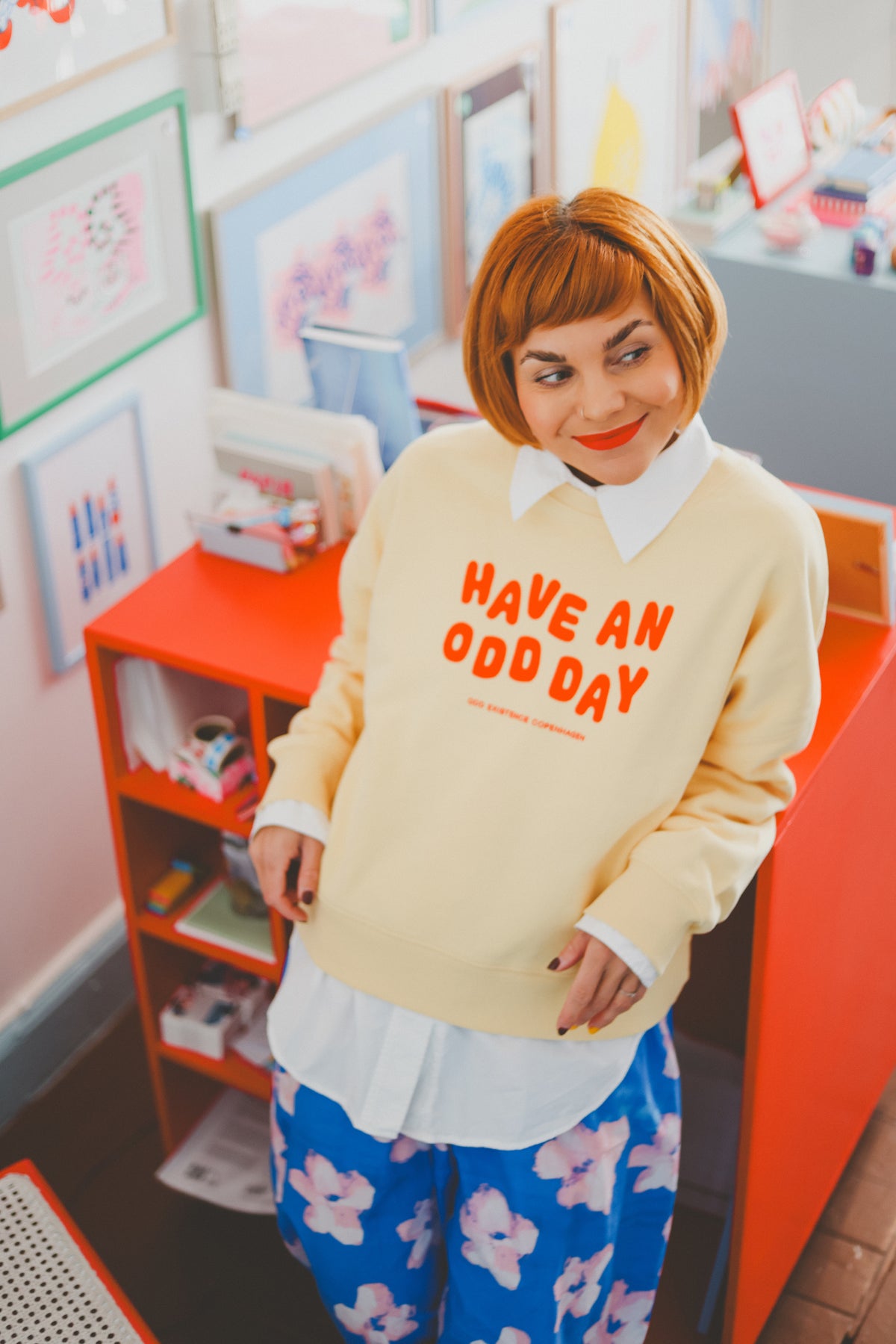 HAVE AN ODD DAY SWEATSHIRT- Yellow PRE ORDER