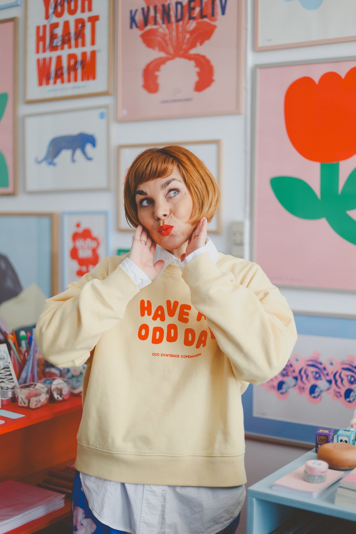 HAVE AN ODD DAY SWEATSHIRT- Yellow PRE ORDER