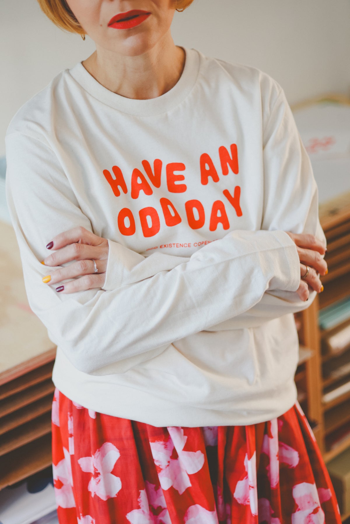 HAVE AN NICE DAY Long Sleeve - Ivory PRE ORDER