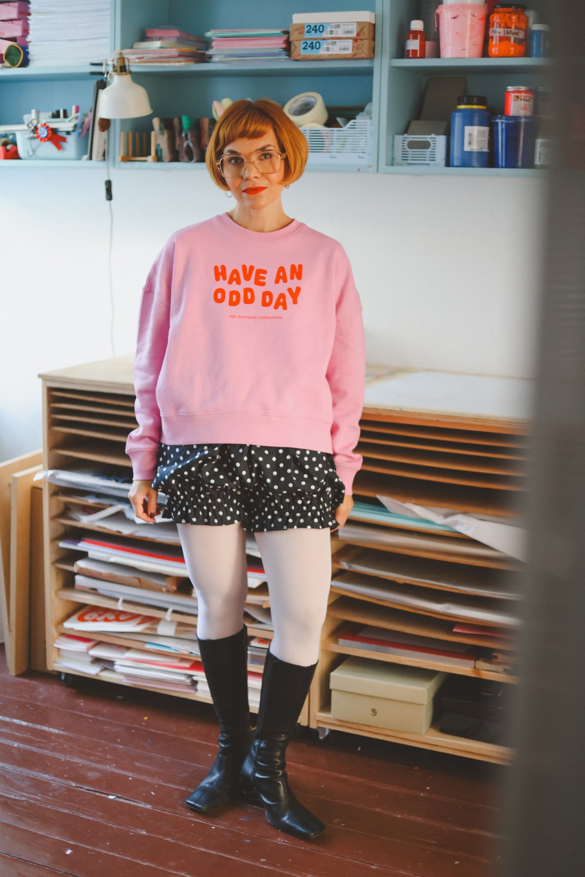 HAVE AN ODD DAY SWEATSHIRT- Pink PRE ORDER