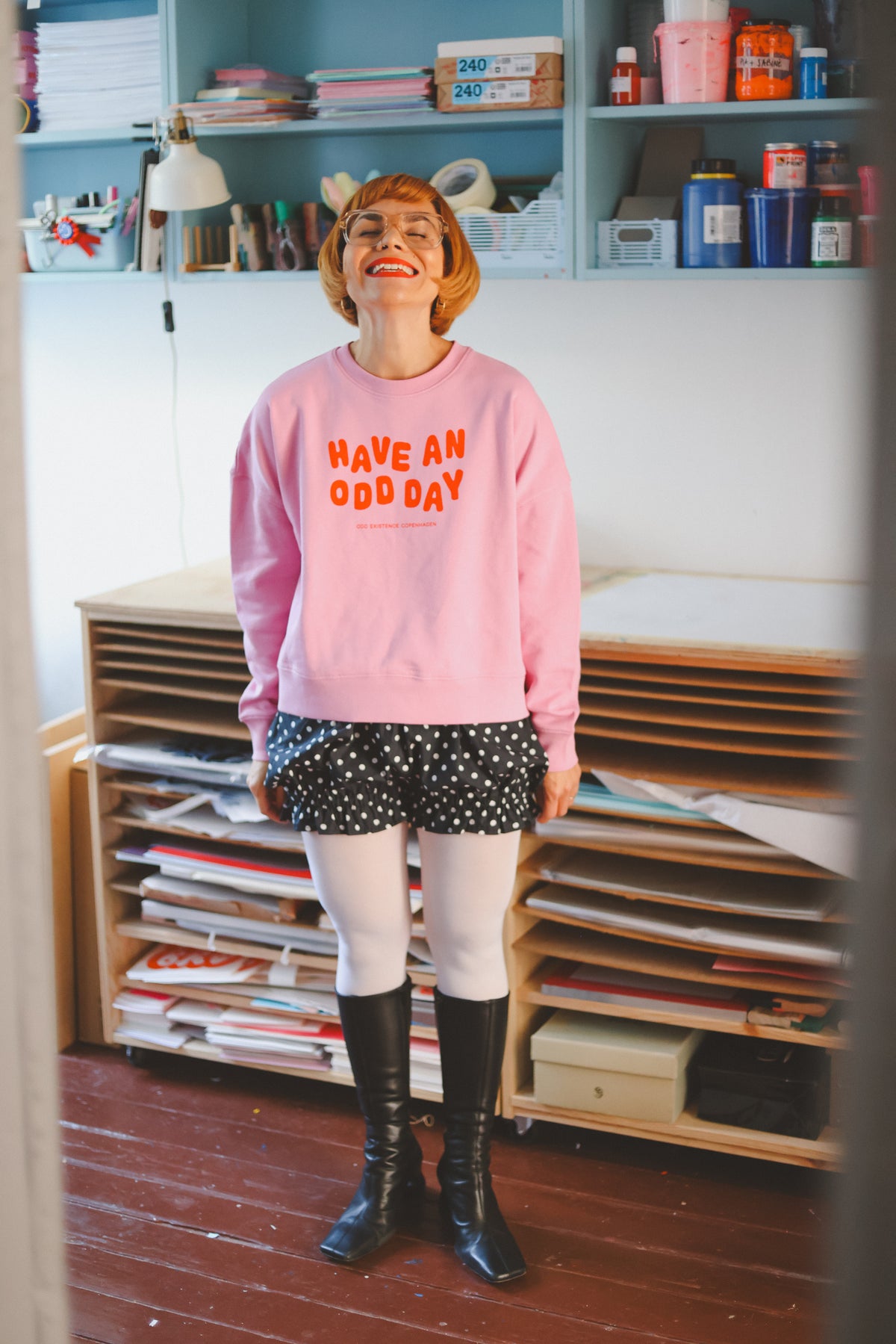 HAVE AN ODD DAY SWEATSHIRT- Pink PRE ORDER