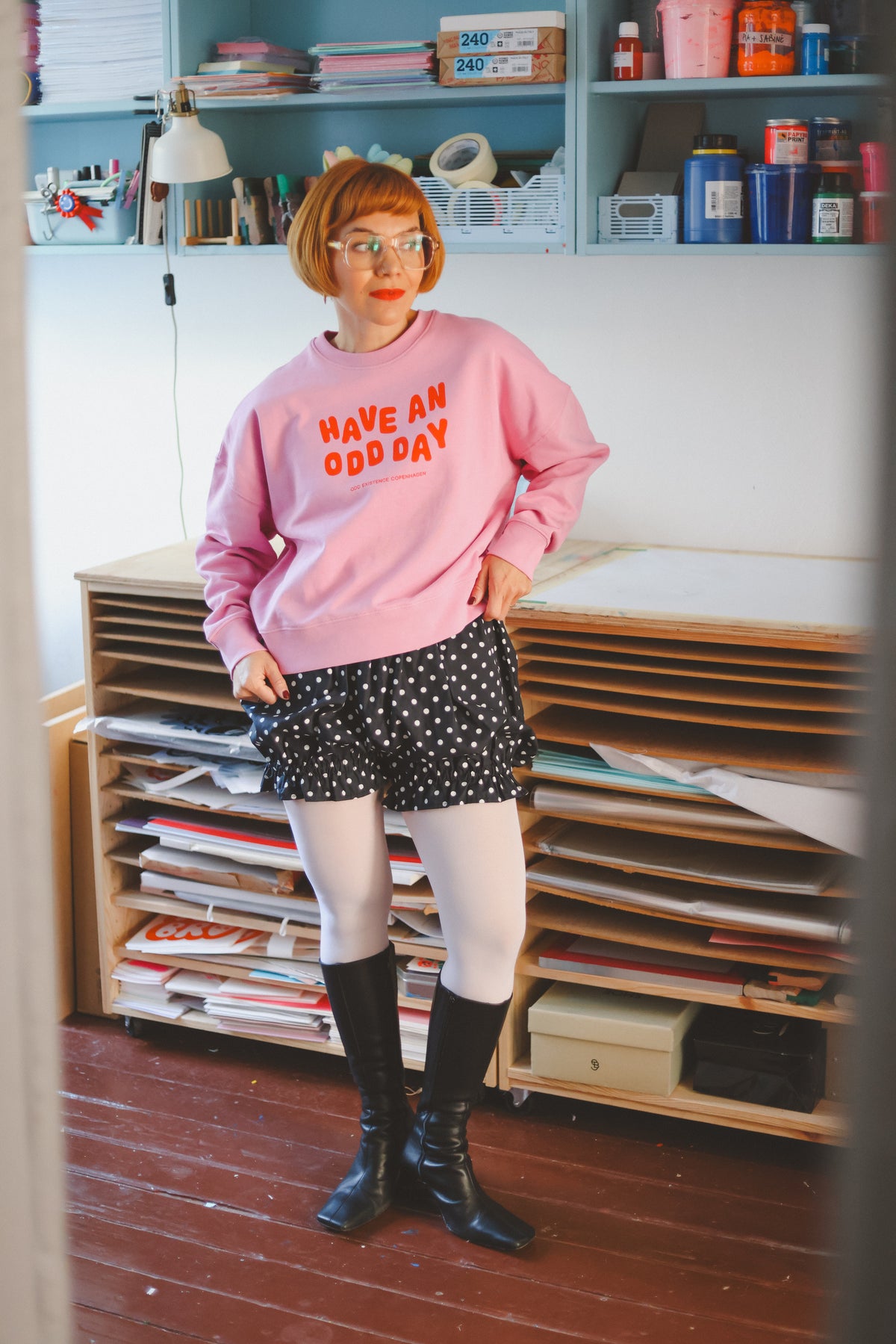 HAVE AN ODD DAY SWEATSHIRT- Pink PRE ORDER