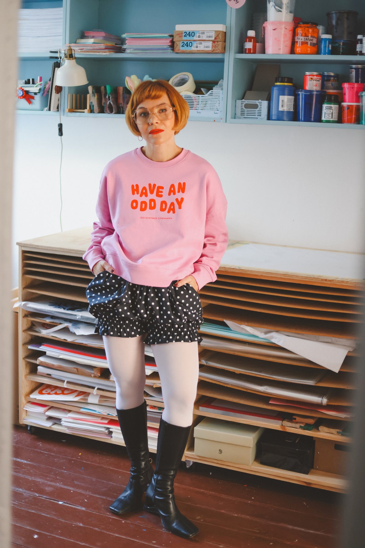 HAVE AN ODD DAY SWEATSHIRT- Pink PRE ORDER