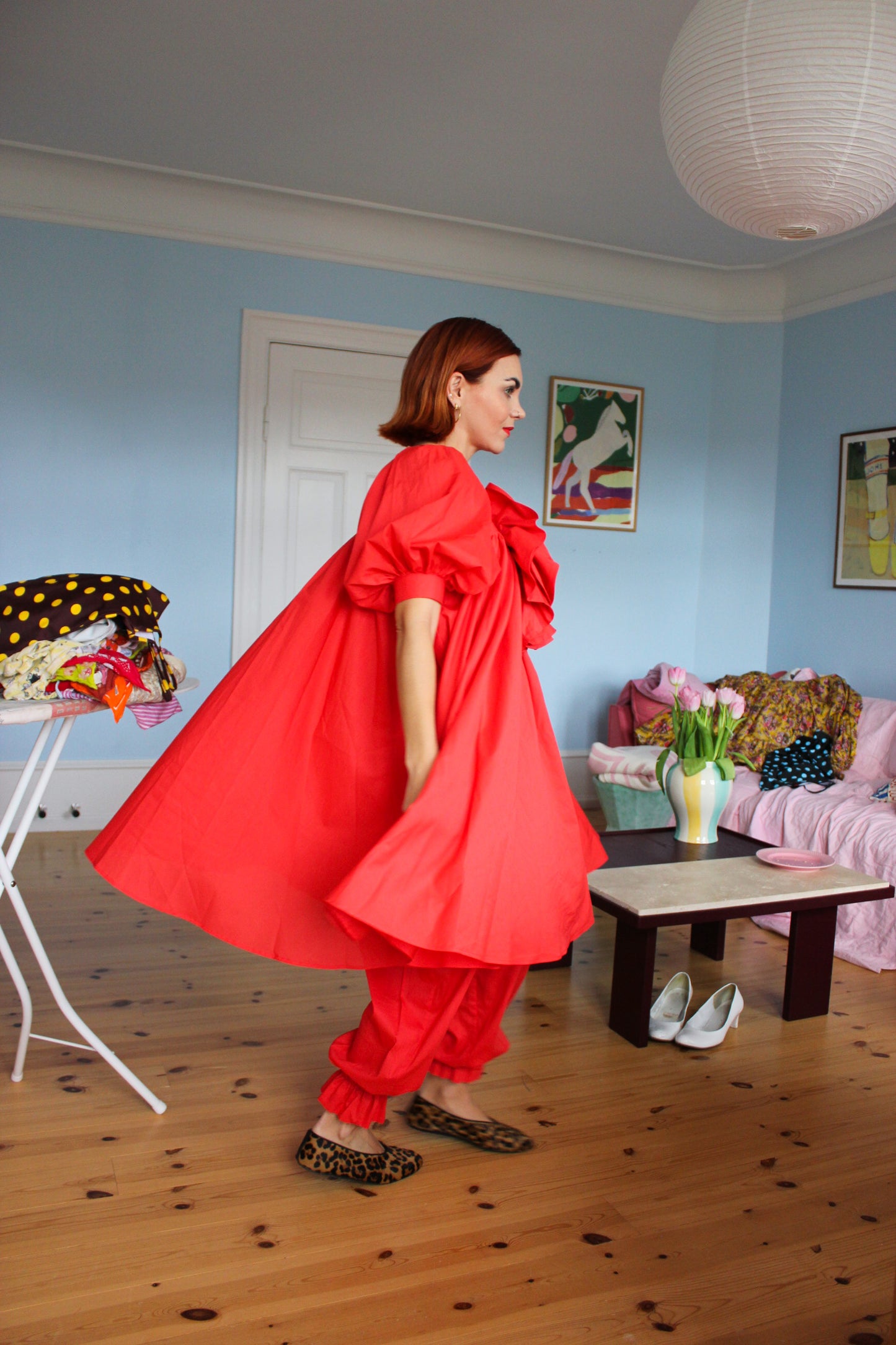 A Rose is A Rose Dress - Poppy Red