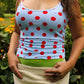 Balula Singlet - Lipstick Dots READY-TO-SHIP