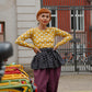 Bobbie Beam Wrap Skirt - Polka Noir