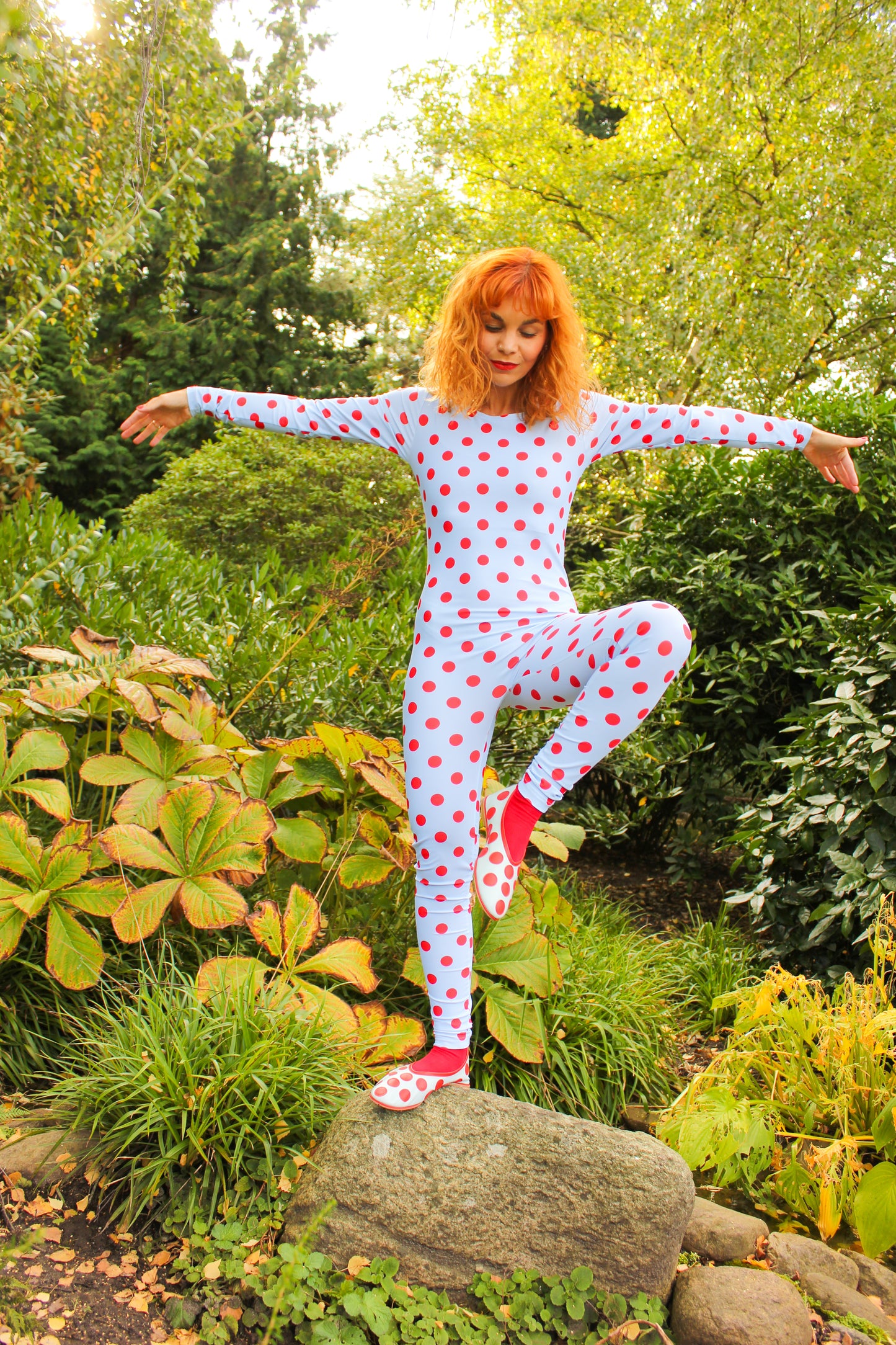Funsie Onesie - Lipstick Dots