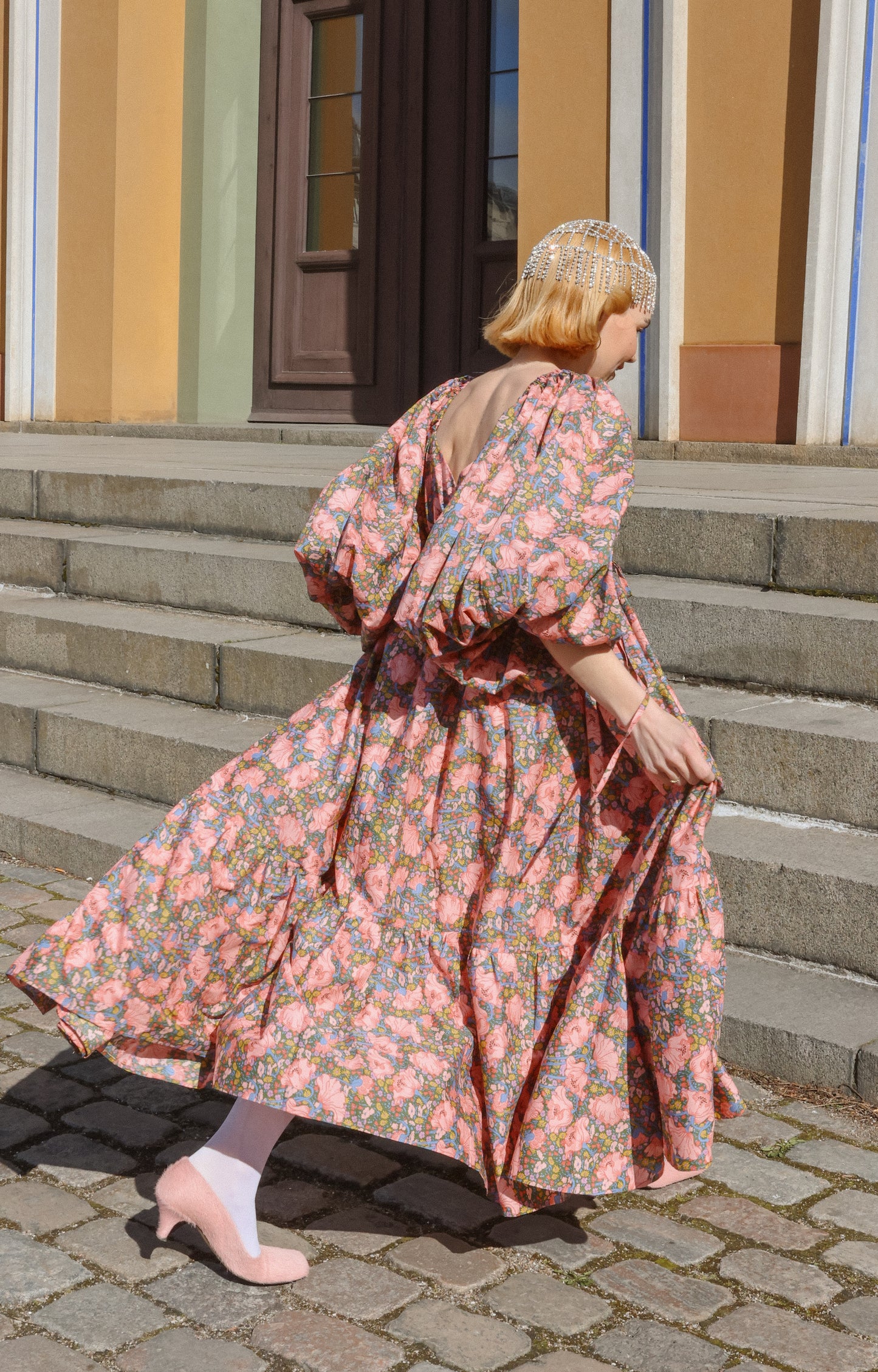 Francey Flare Dress - Soft Garden Chaos