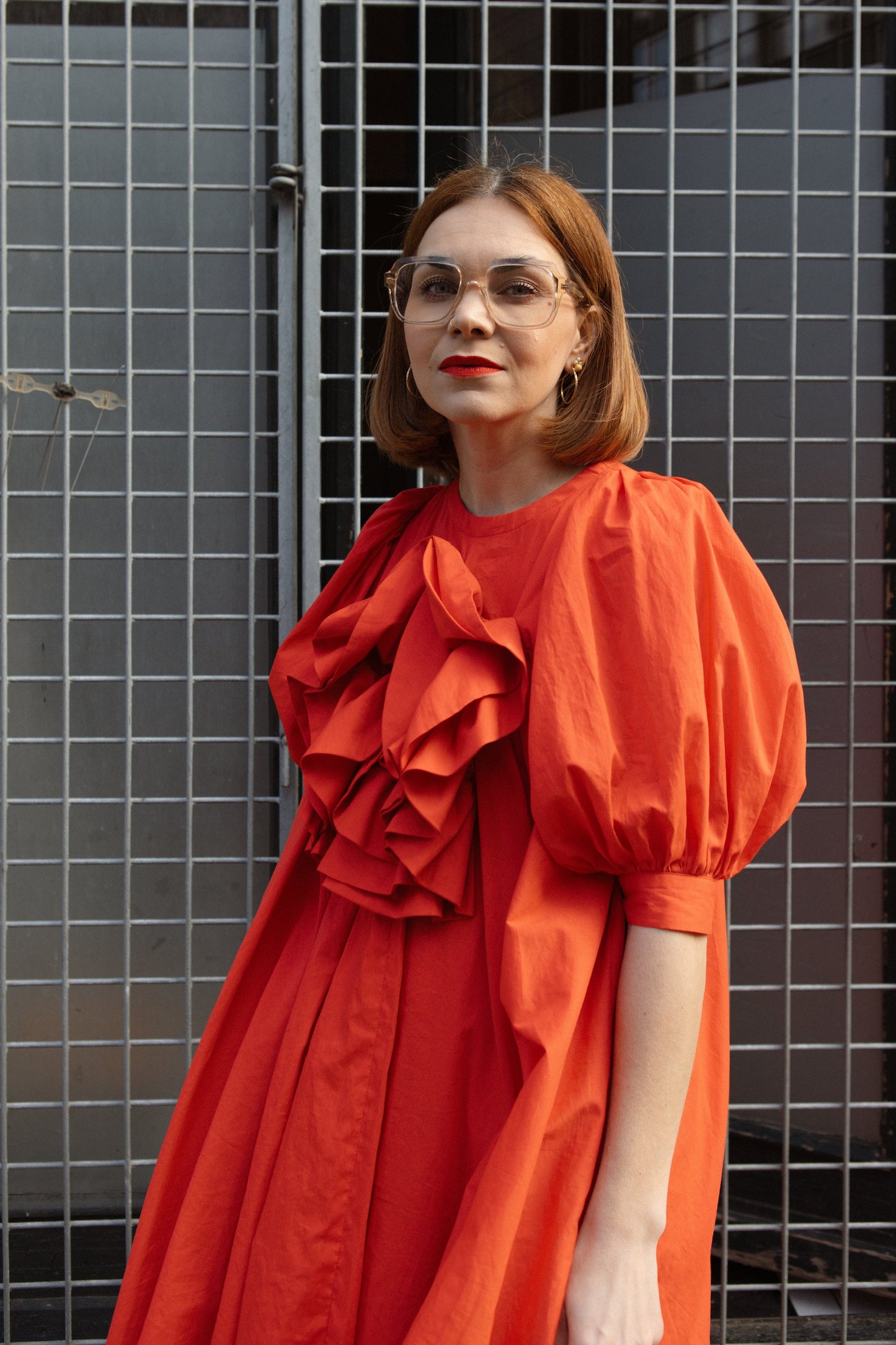 A Rose is A Rose Dress - Poppy Red