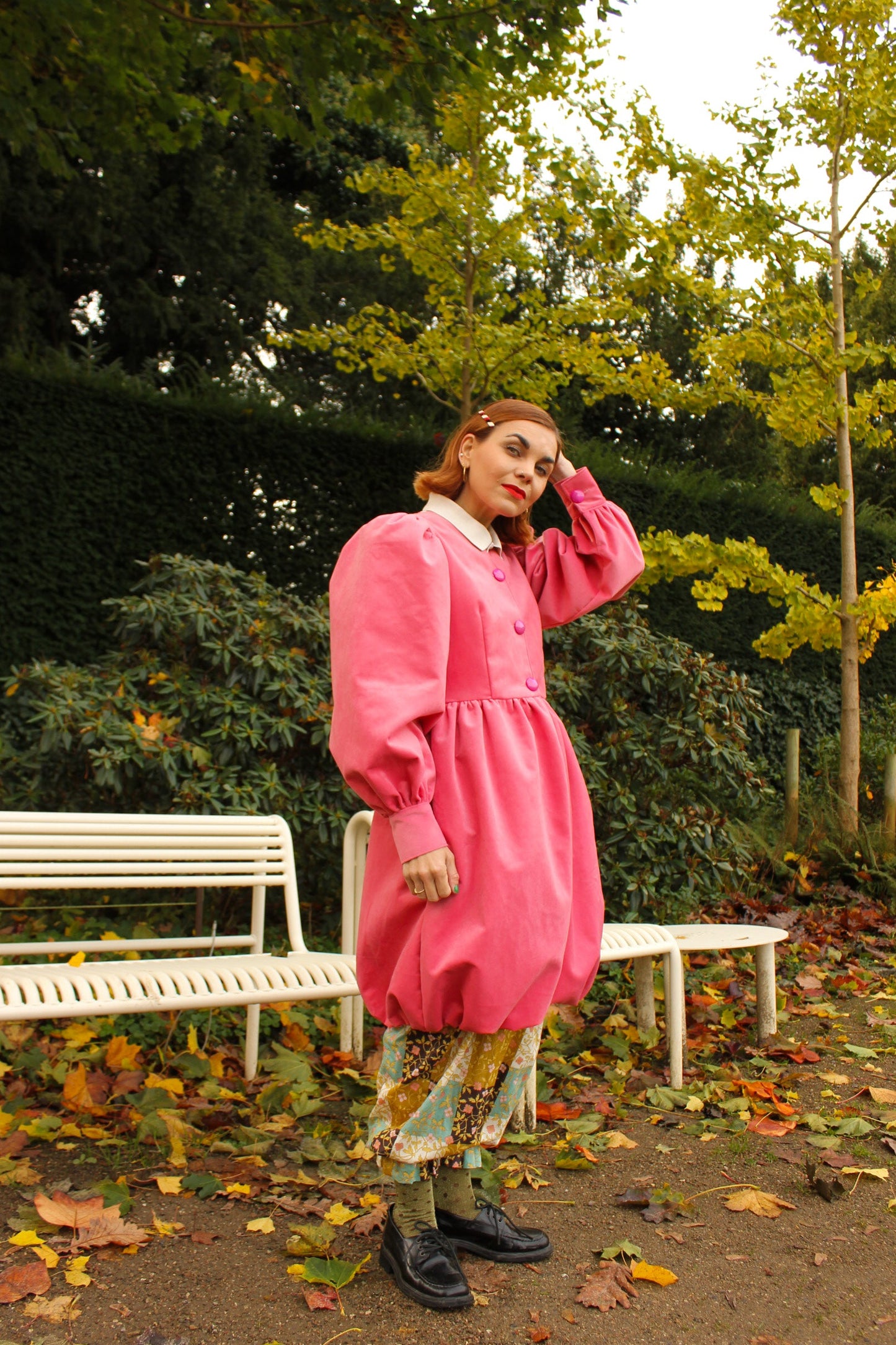 Whipped Cream Cake Midi Coat - Velvet Romance