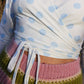 Hold Me Tight Wrap Top - Baby Blue Dottie