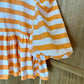 Bubble top - Orange Sorbet stripes