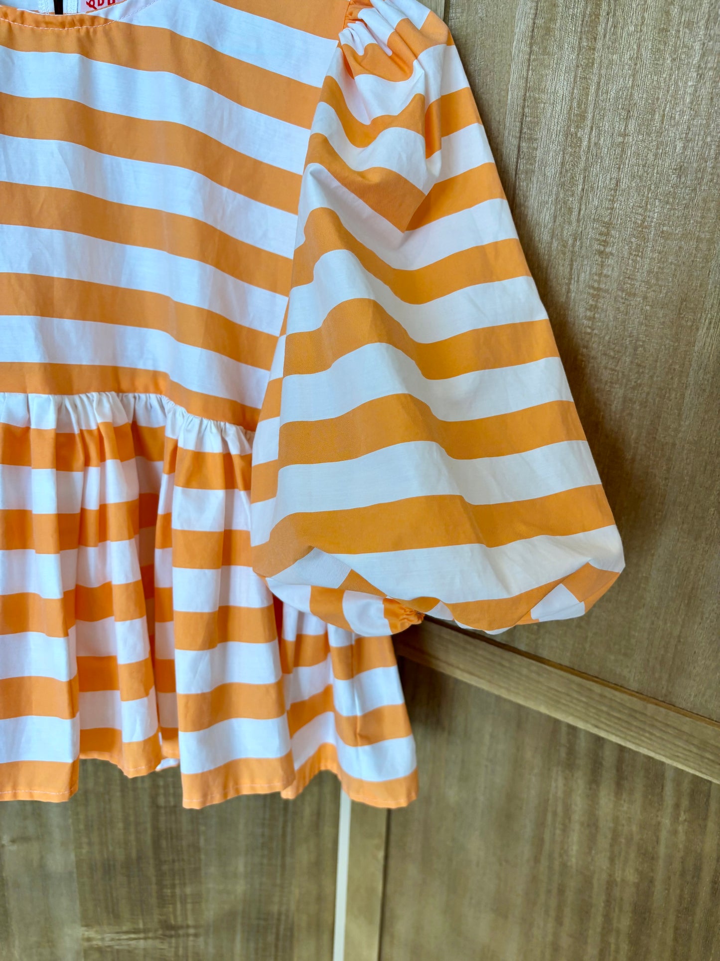 Bubble top - Orange Sorbet stripes