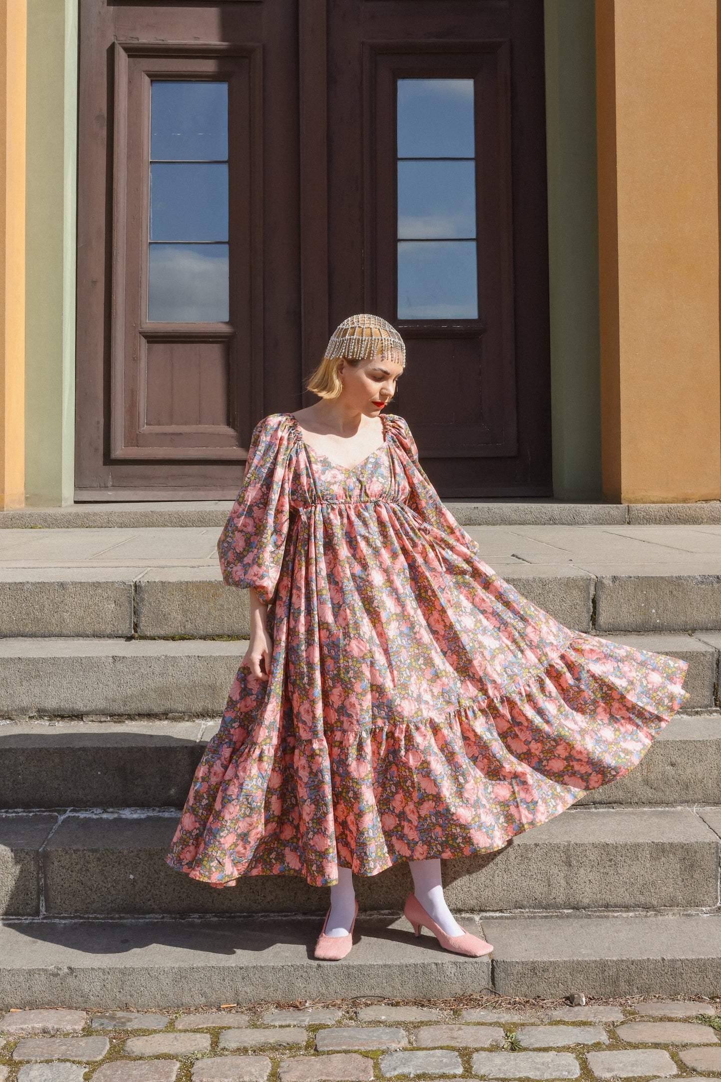 Francey Flare Dress - Soft Garden Chaos