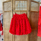Cordelia Mini Ball Skirt sample - Rosie Red M