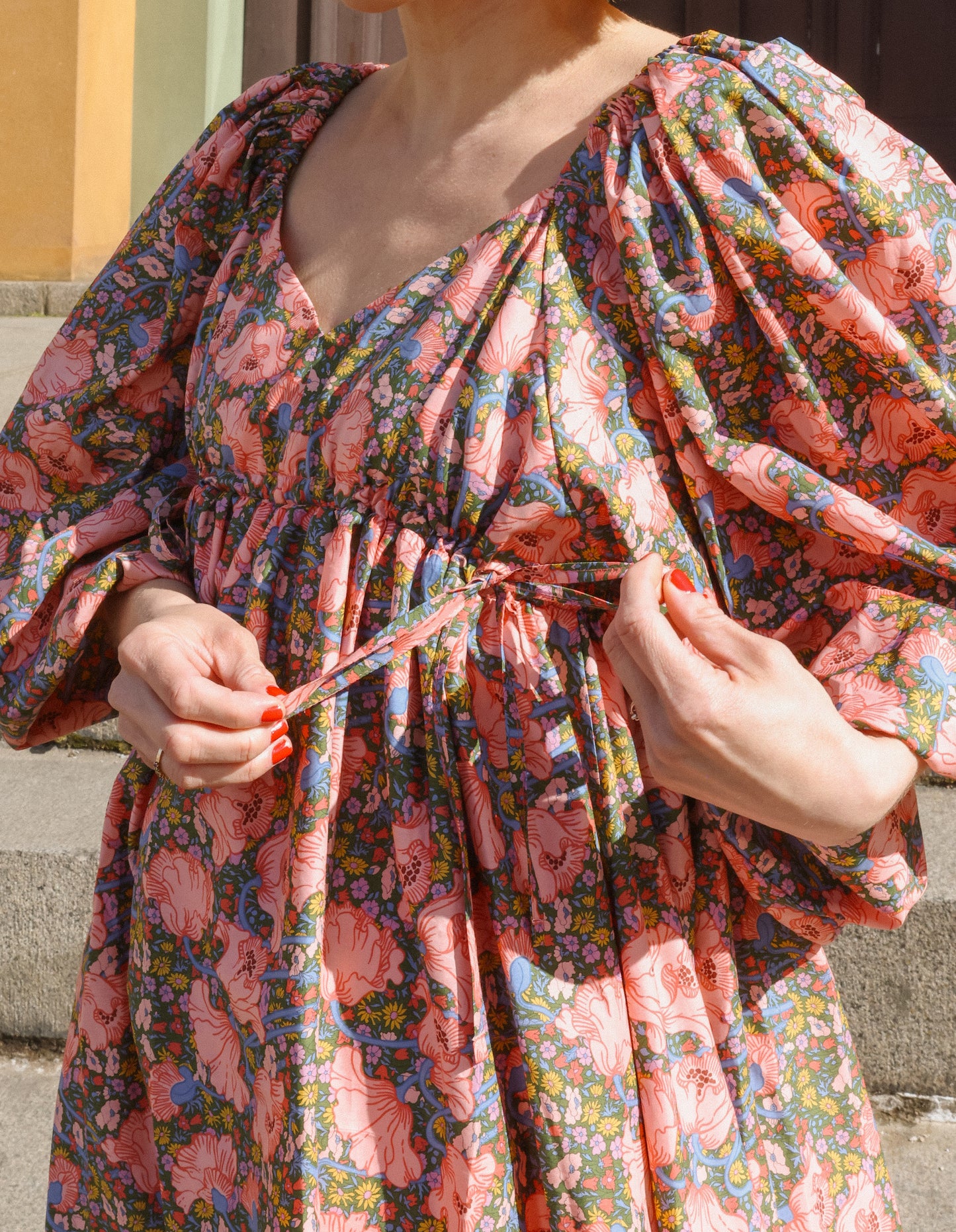 Francey Flare Dress - Soft Garden Chaos