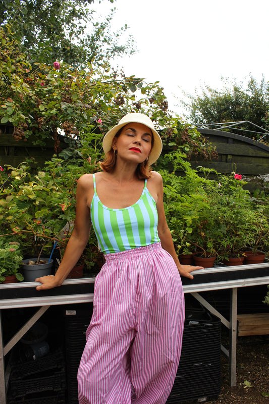 Balula Singlet - Fresh Apple Stripes READY-TO-SHIP