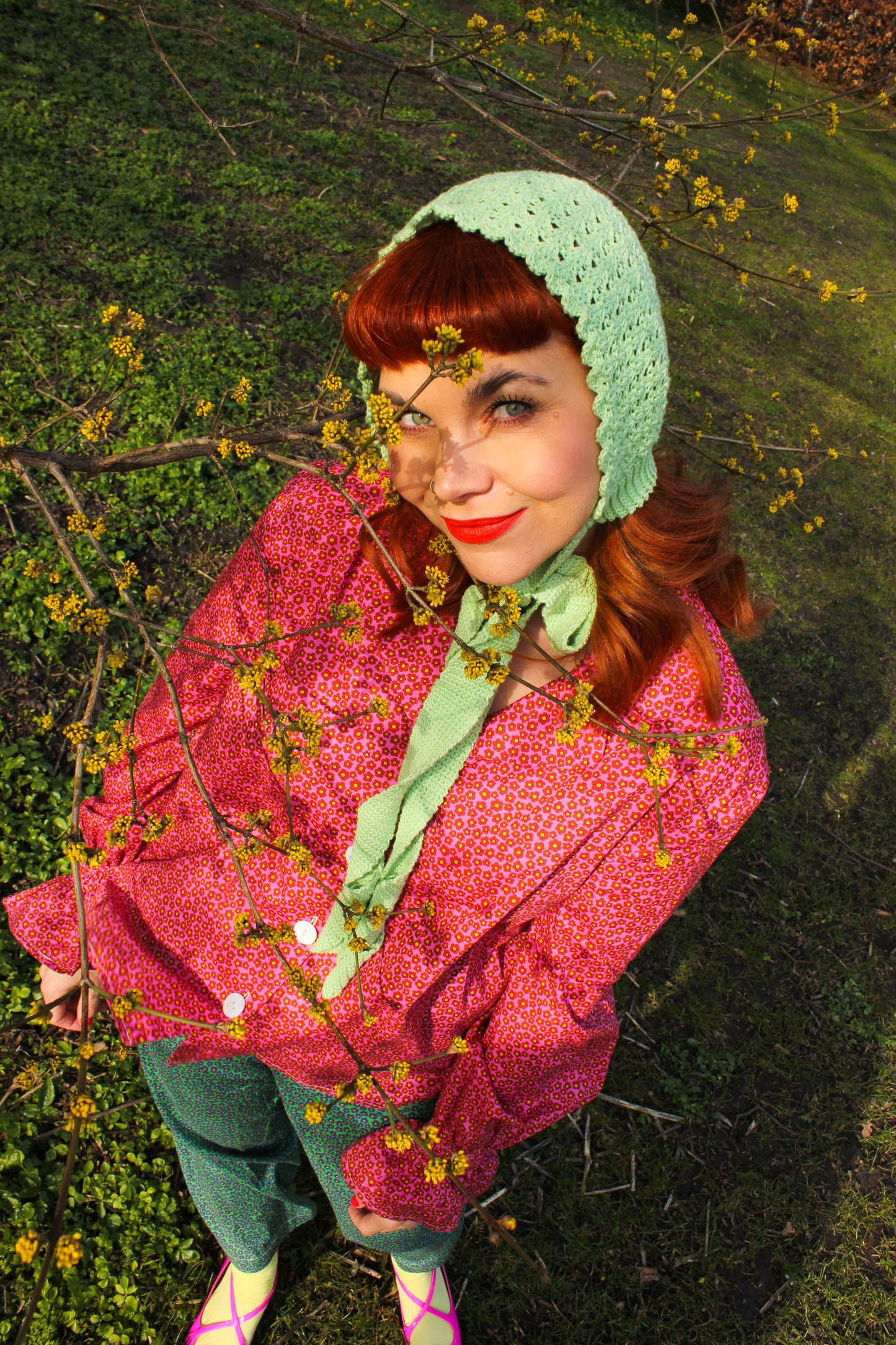 Holy Moly Shirt - Tiny Flower Field Pink