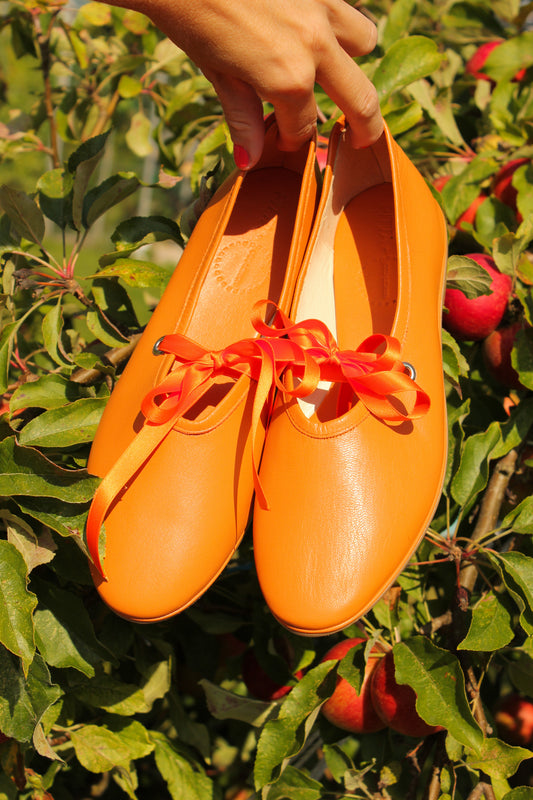Odd Lemon x Pitta Ballet Flats - Orange Cream