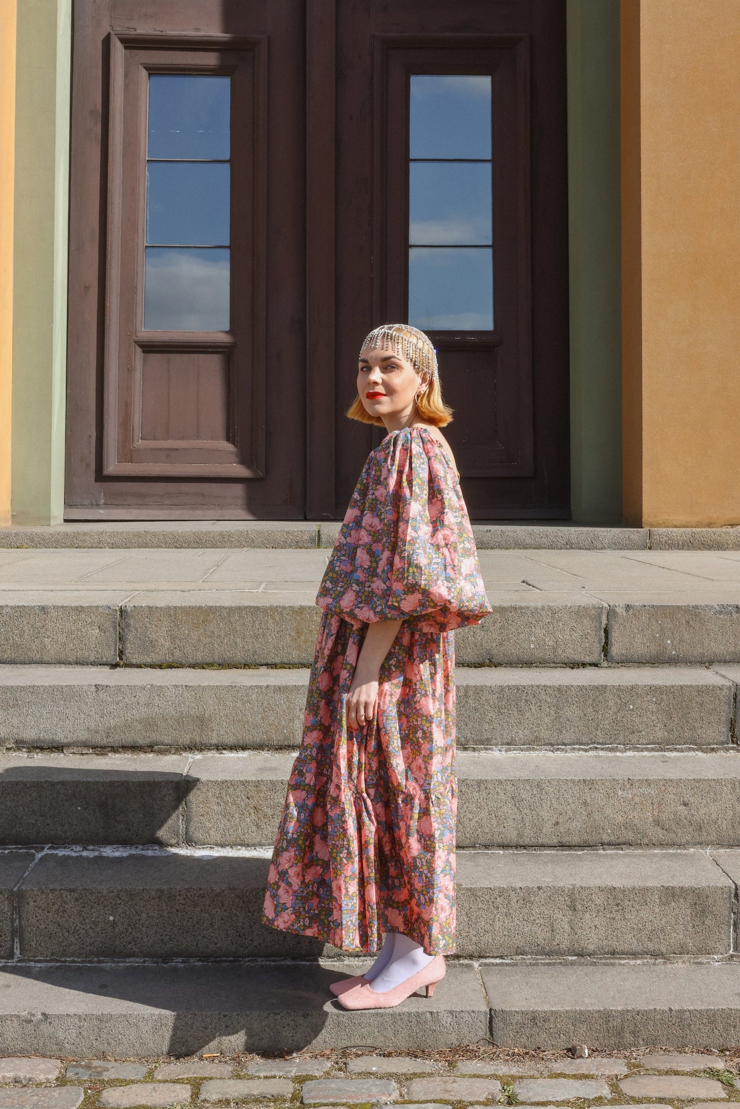 Francey Flare Dress - Soft Garden Chaos