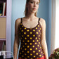 Balula Singlet - Coffee Noir Dots READY TO SHIP