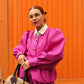 Whipped Cream Cake Jacket - Magenta Love Letter LAST CHANCE