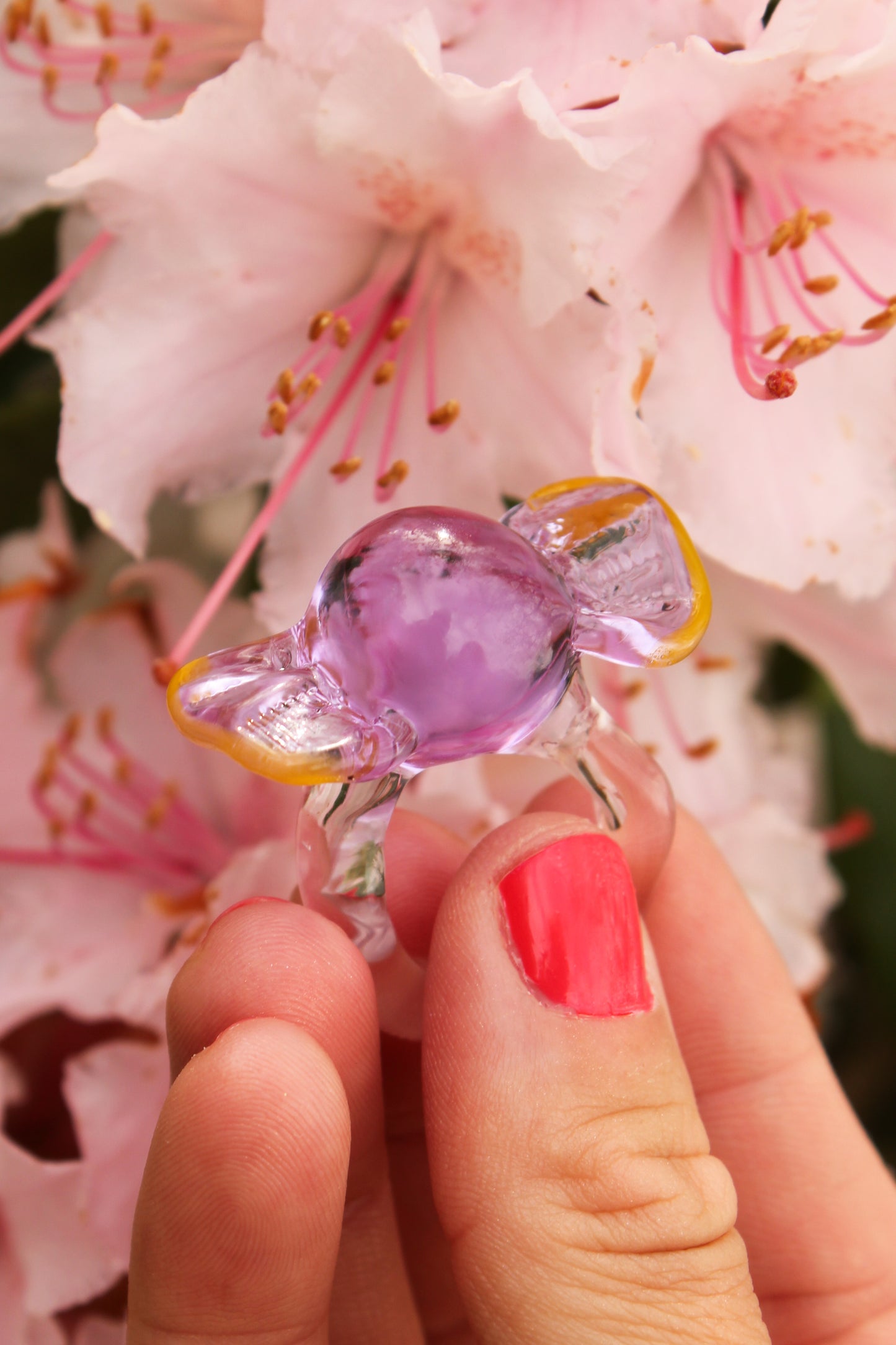 ODD LEMON x VIVIAN ALARCÓN Glass Ring- Delicate Lilac