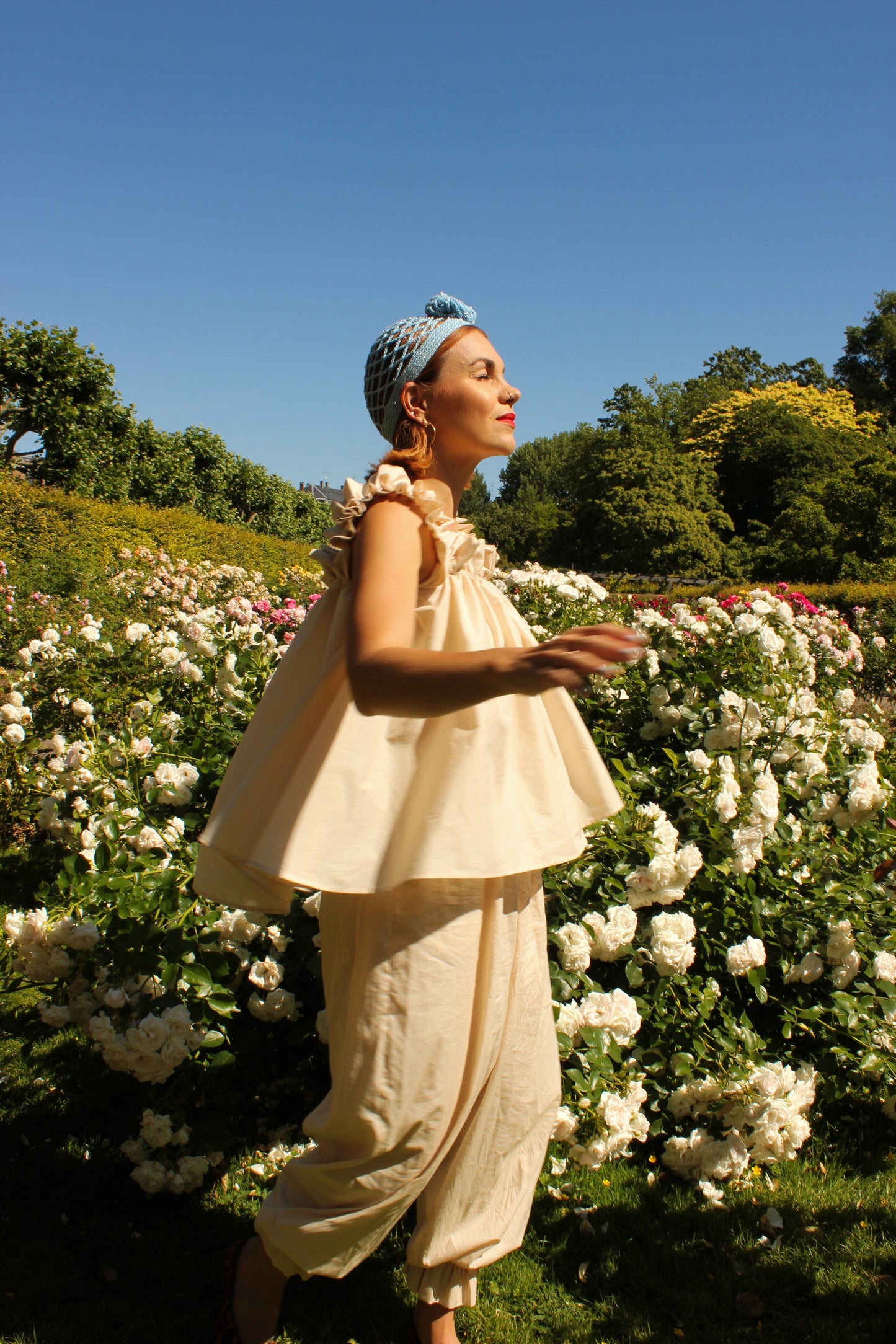 Water Lily Ruffle Top - Vanilla Cream