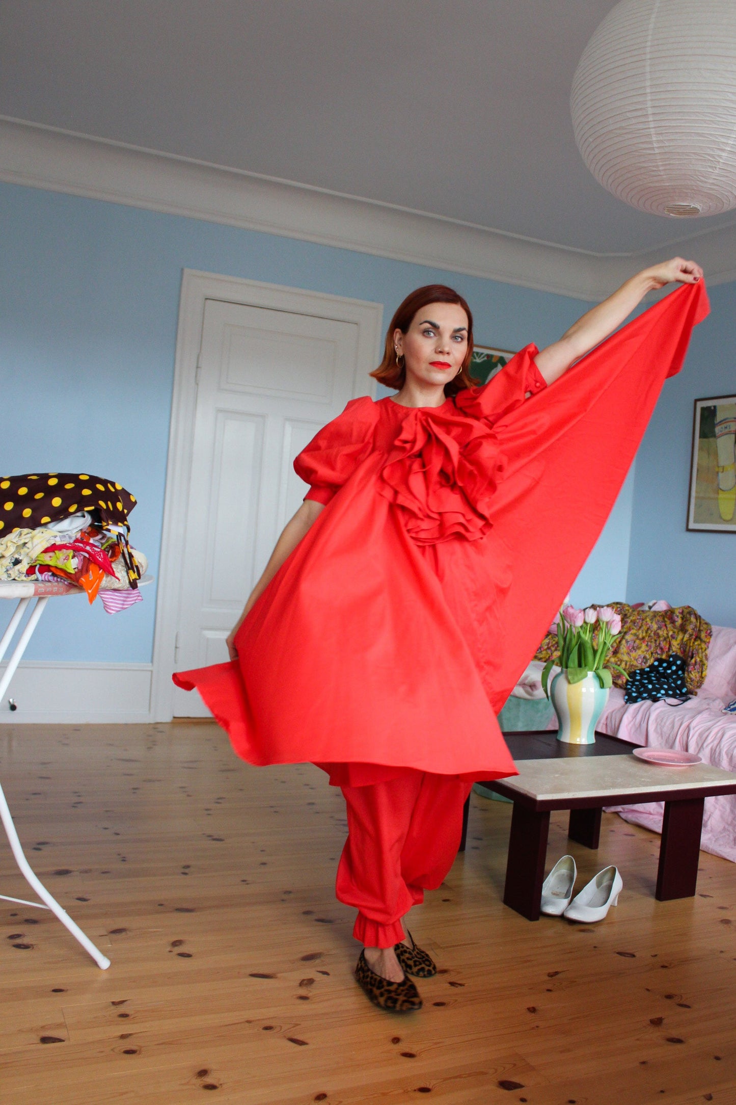 A Rose is A Rose Dress - Poppy Red