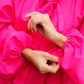 Babette Balloon Blouse - Glossy Pink