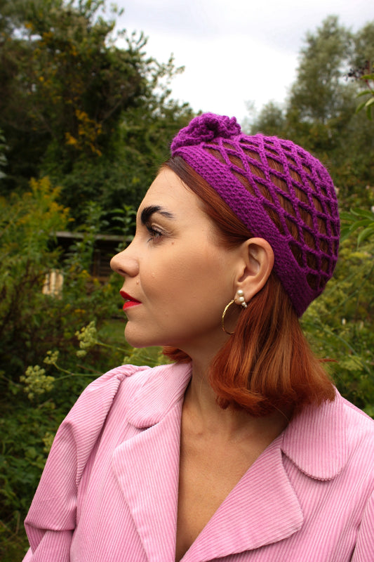 Lady Mathilde Hair Net - Crochet Pattern (DK)