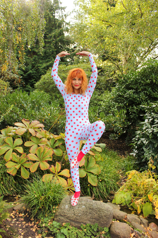 Funsie Onesie - Lipstick Dots