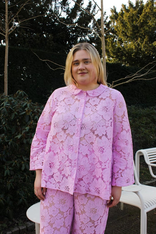Prysselius Lace Shirt - Blushing Pink pre-order