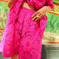 Viktualia Lace Shorts - Hot pink