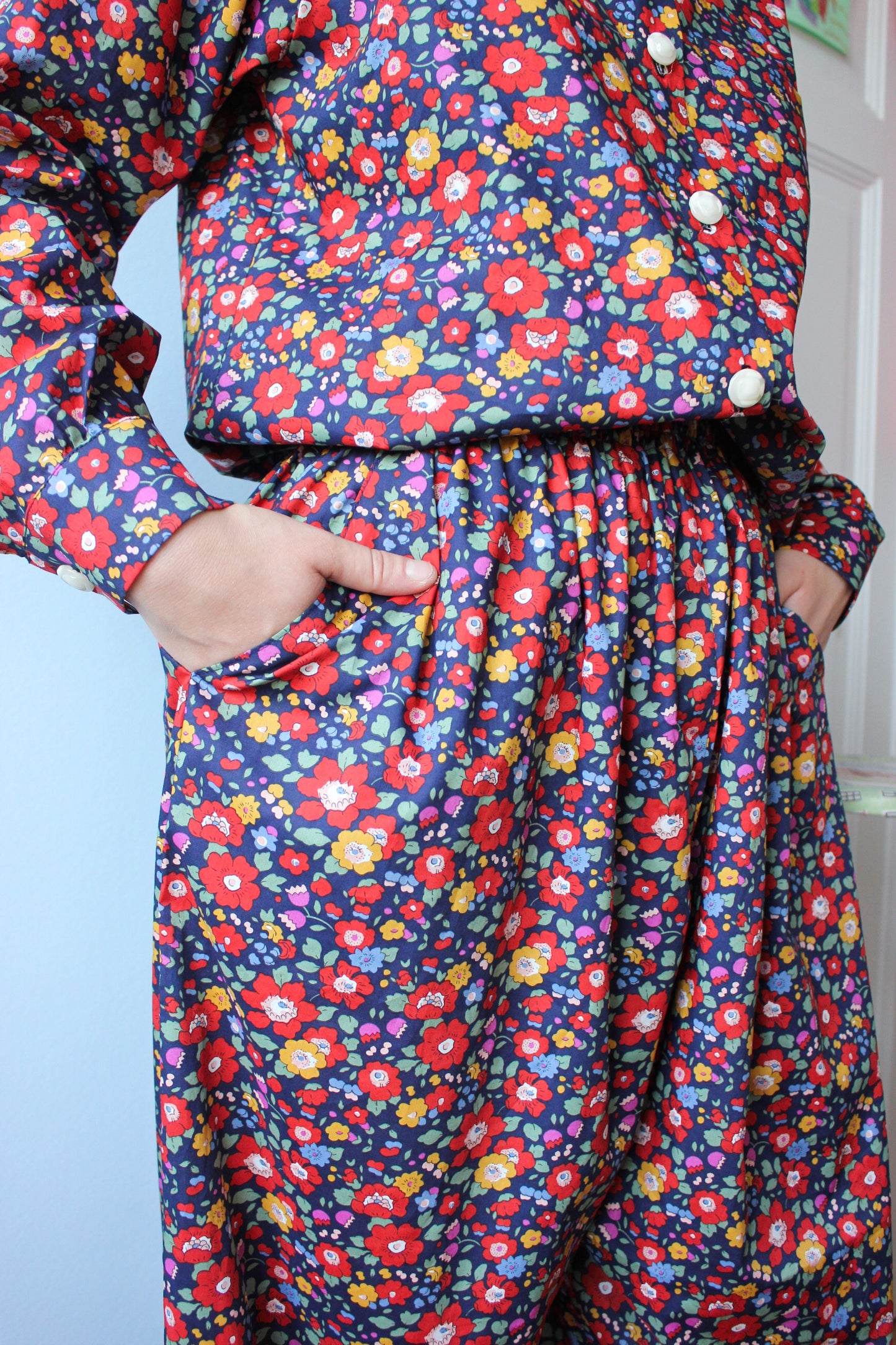 Nancy Mamelukes - Midnight Blue Flowers