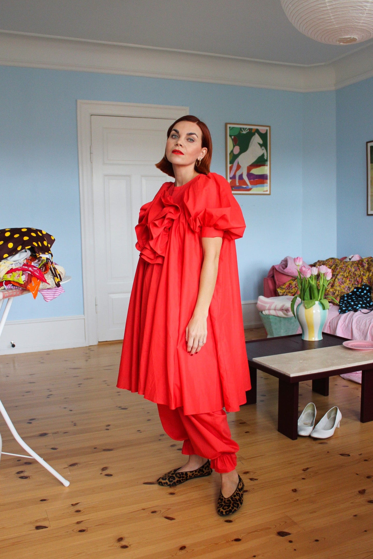 A Rose is A Rose Dress - Poppy Red