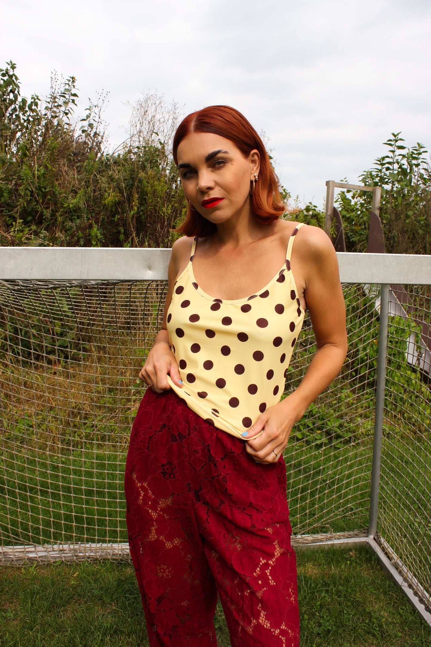 Balula Singlet - Butter Dots READY TO SHIP