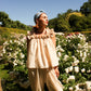 Water Lily Ruffle Top - Vanilla Cream