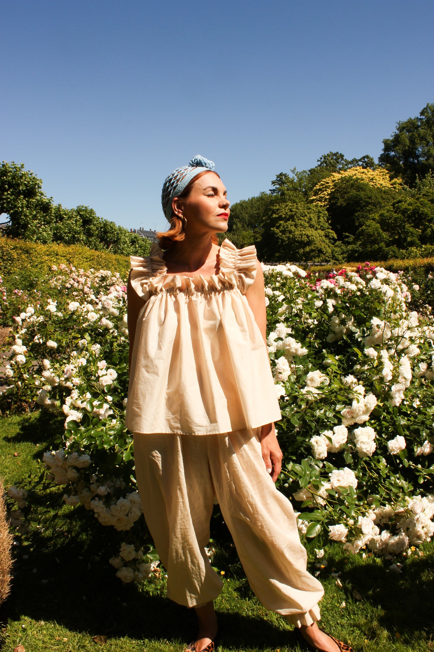 Water Lily Ruffle Top - Vanilla Cream